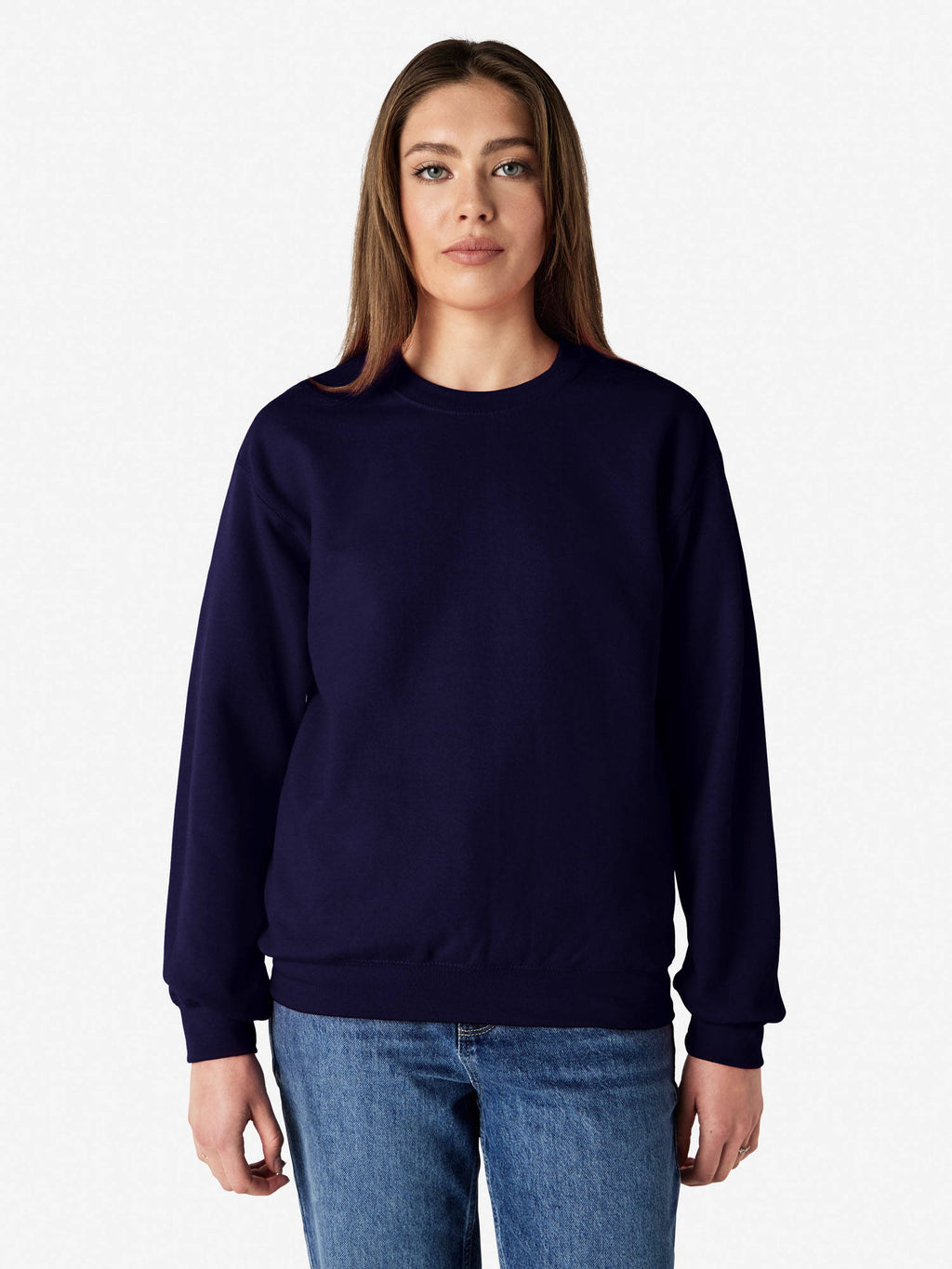 Heavy Blend Crew Neck Sweatshirt Navy | SS90 - view 1