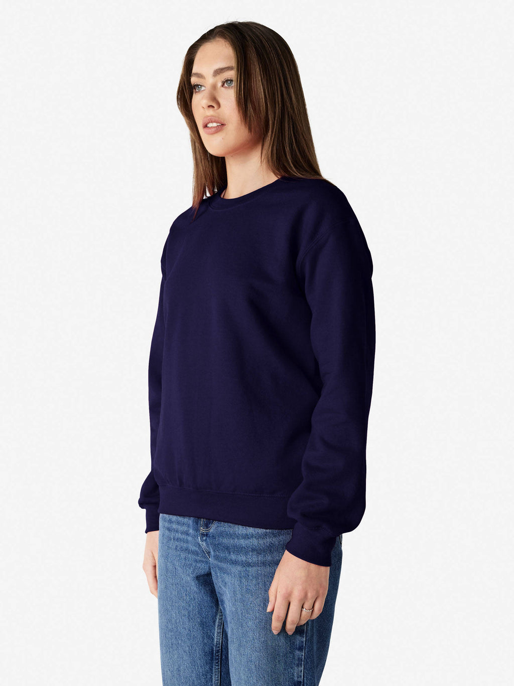 Heavy Blend Crew Neck Sweatshirt Navy | SS90 - view 3
