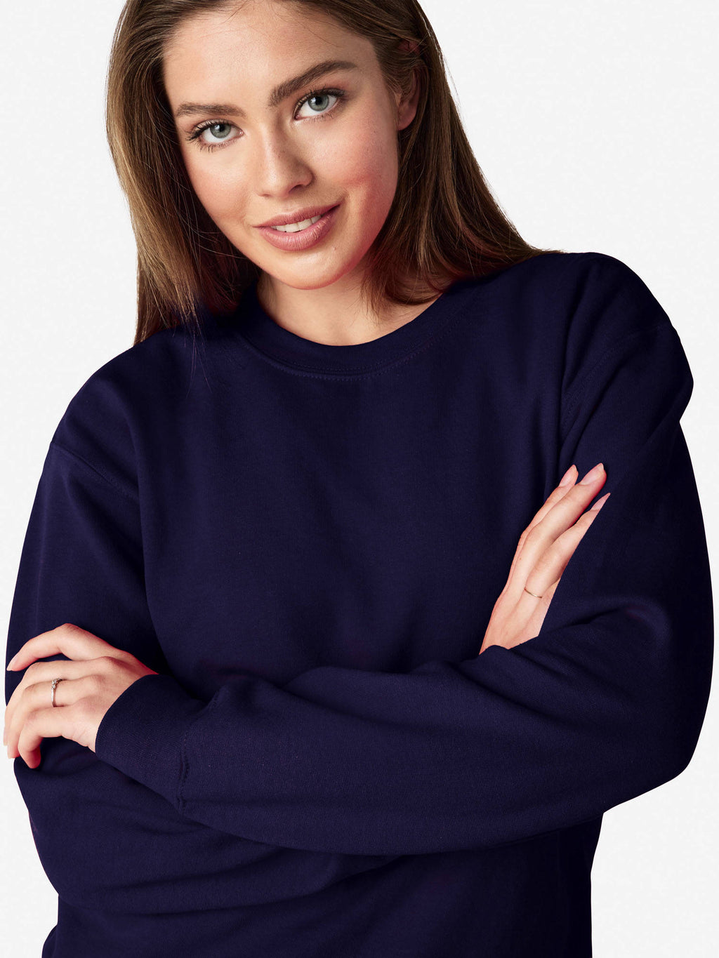 Heavy Blend Crew Neck Sweatshirt Navy | SS90 - view 5