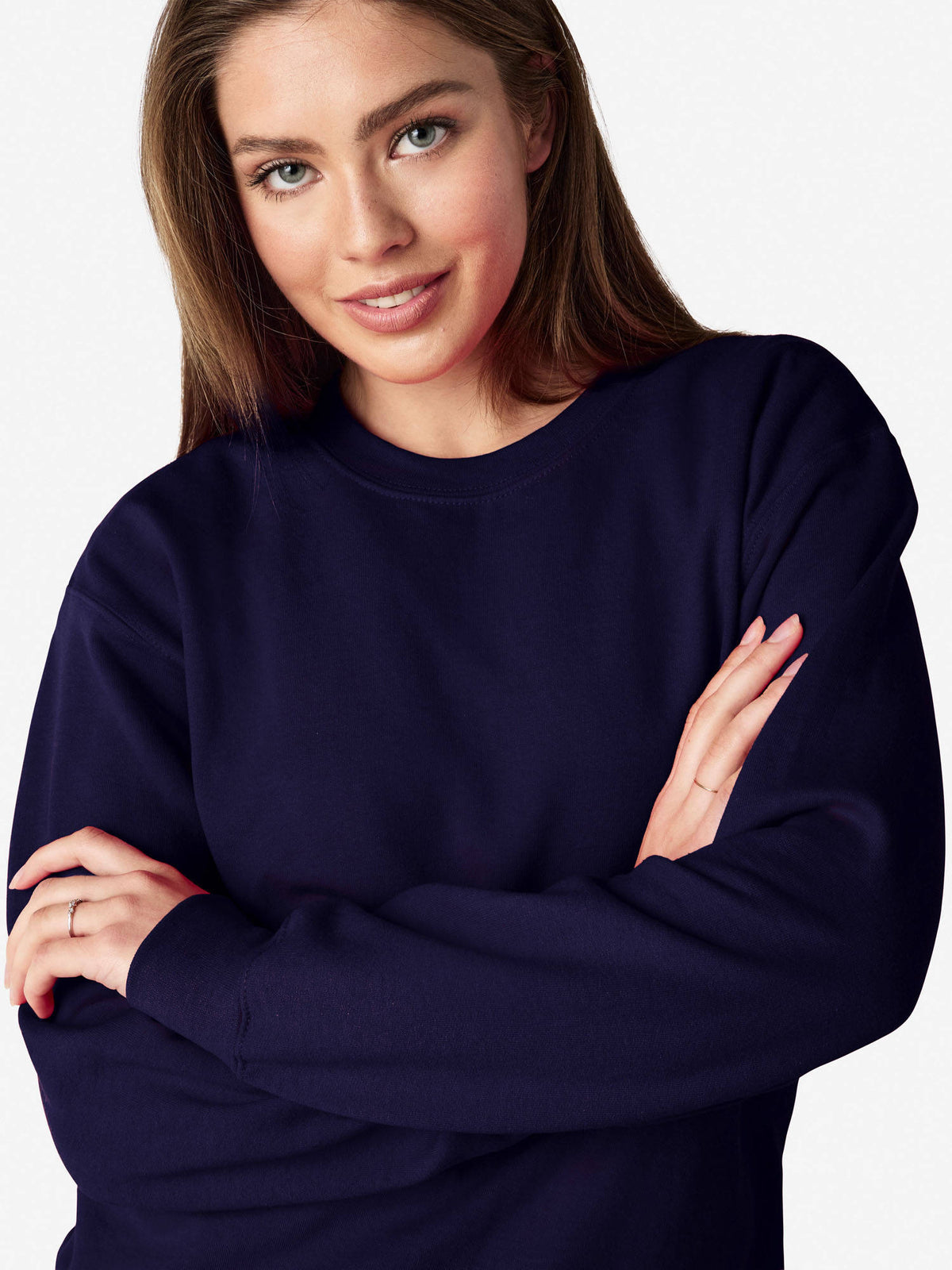 Heavy Blend Crew Neck Sweatshirt Navy | SS90 - view 5