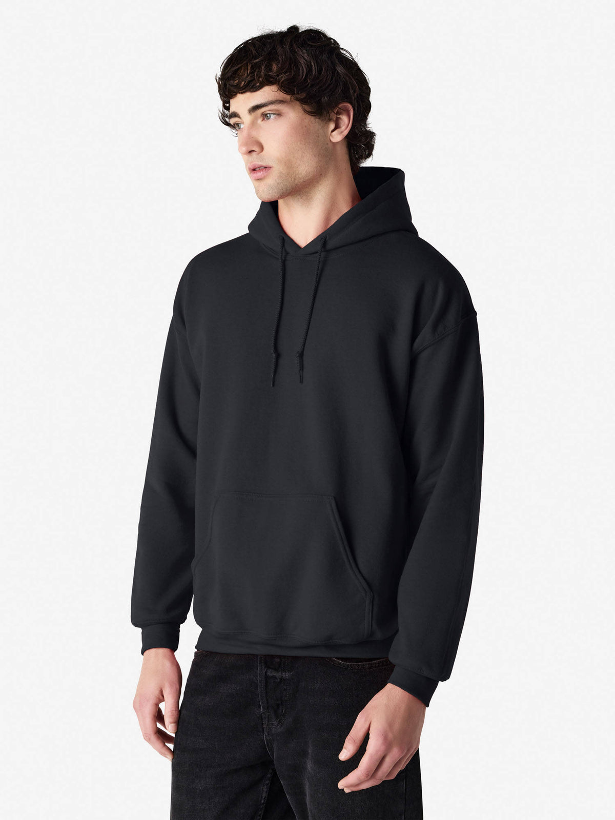 Heavy Blend Hooded Hoodie Black | SS90 - view 3