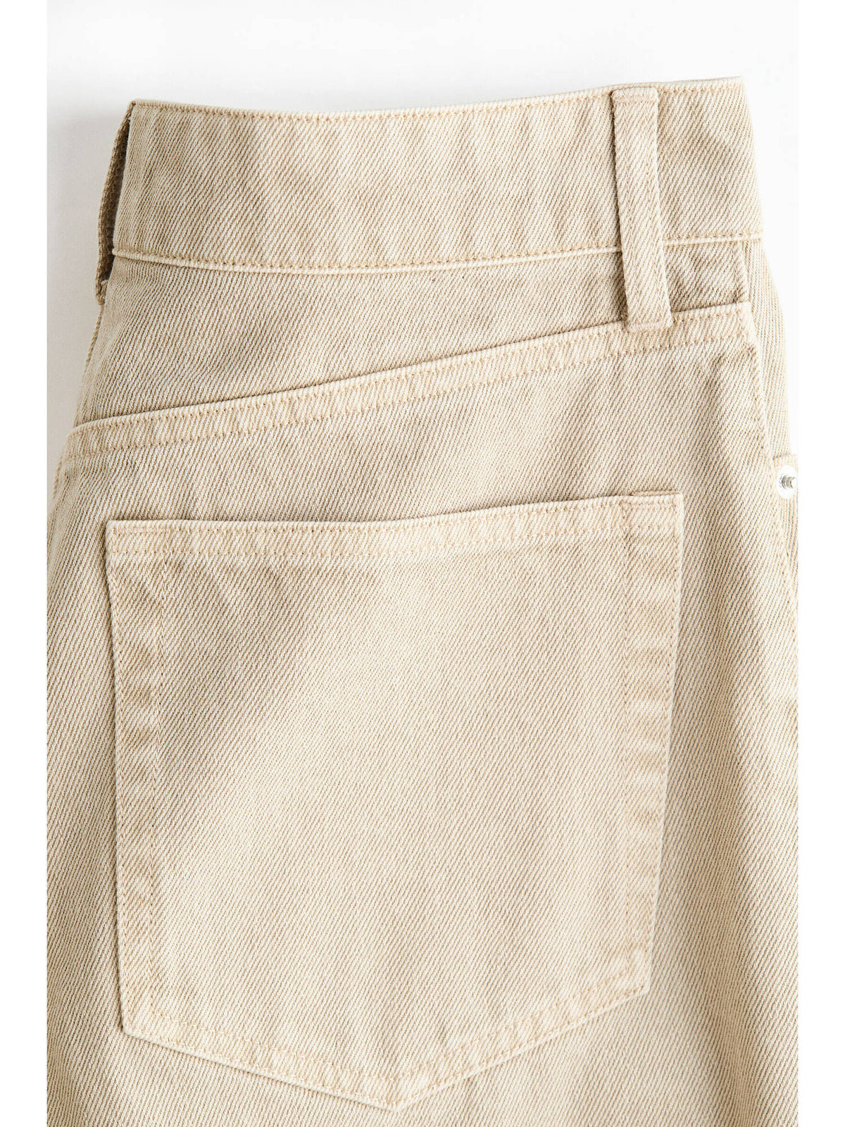 Women Beige Baggy Barrel Regular Waist Jeans | ST23 - view 3