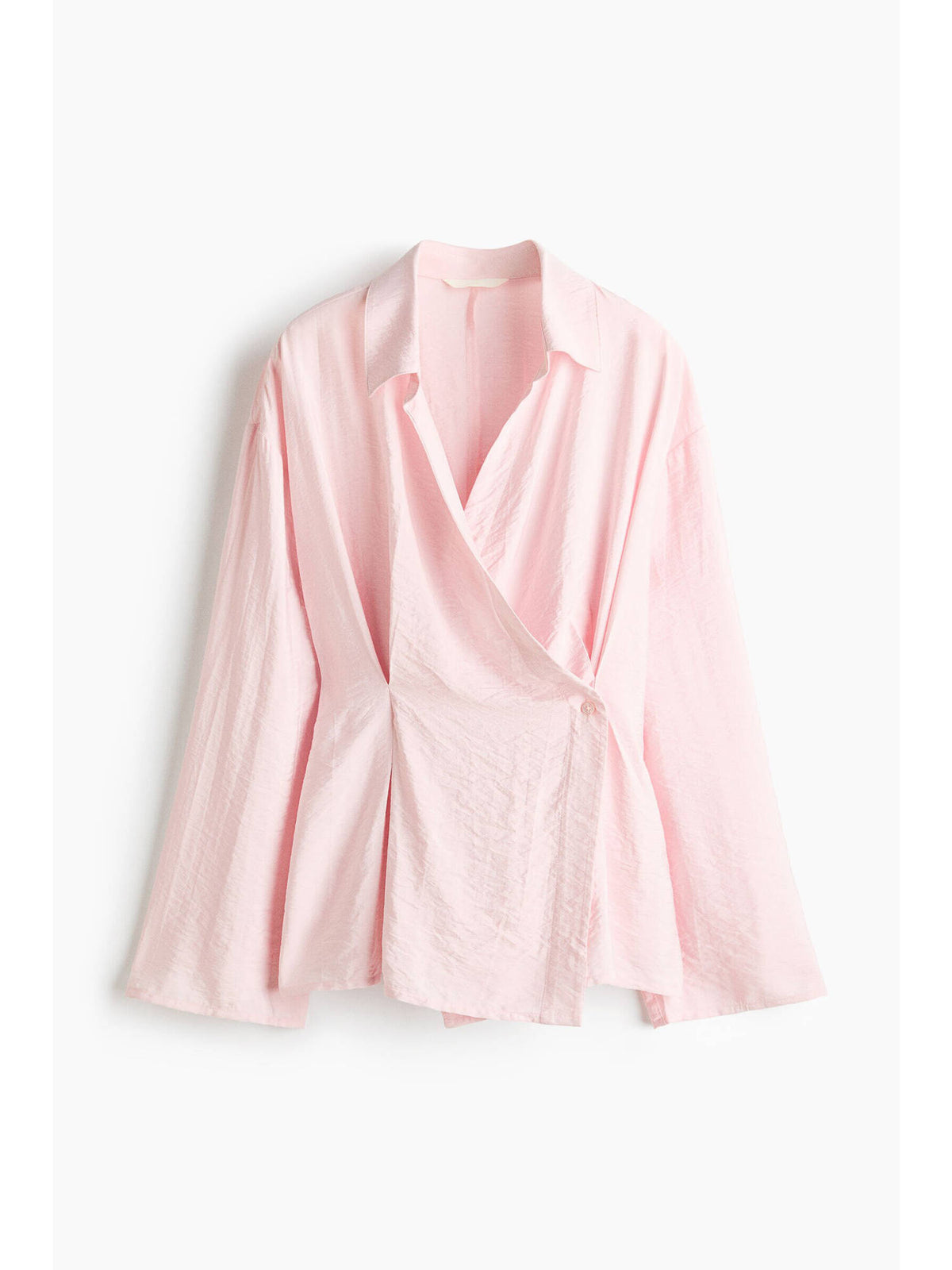 Women Pink Waisted viscose-blend shirt | S67 - view 5