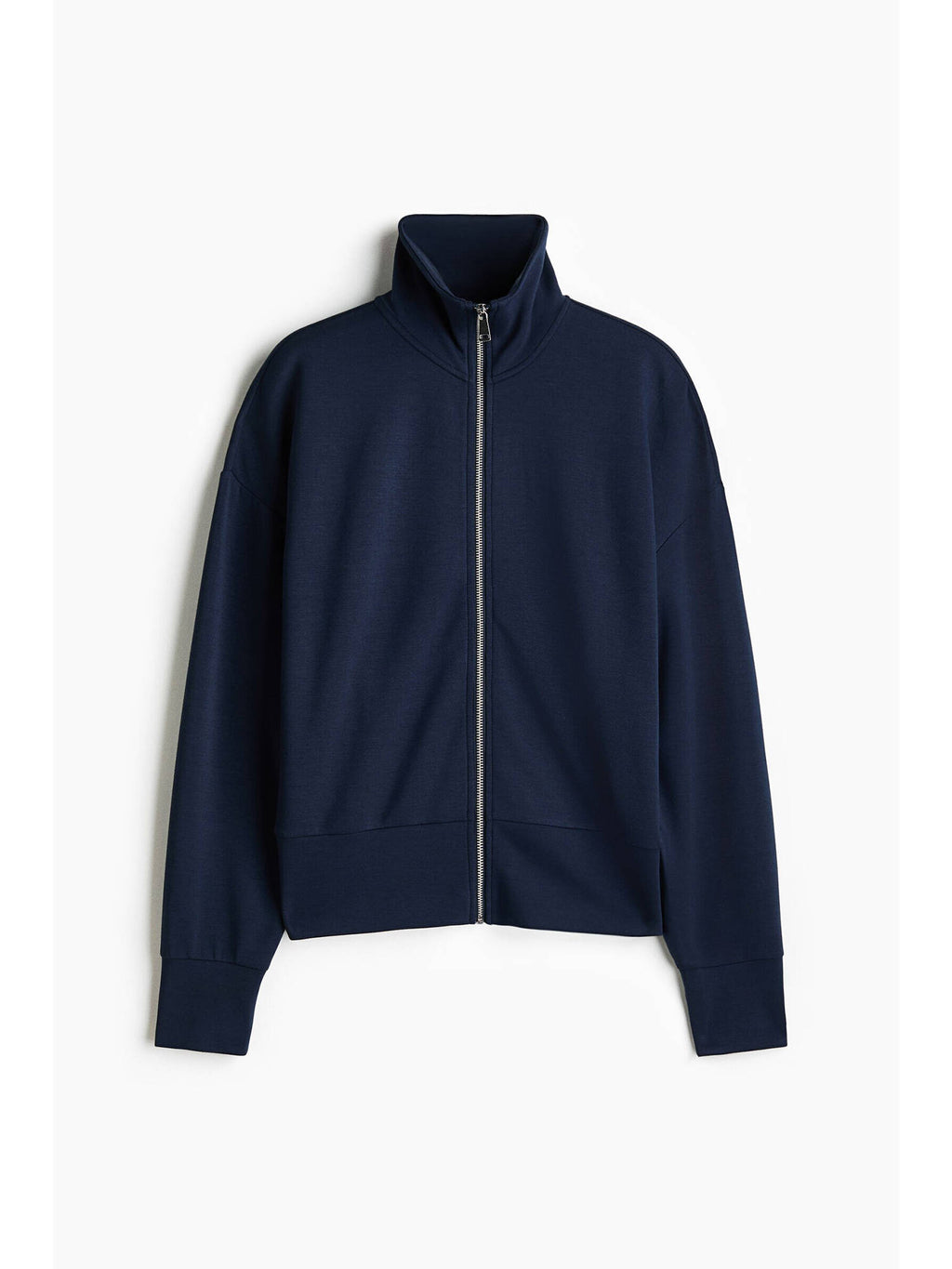 Women Navy Blue Jersey track jacket | JC78 - view 5
