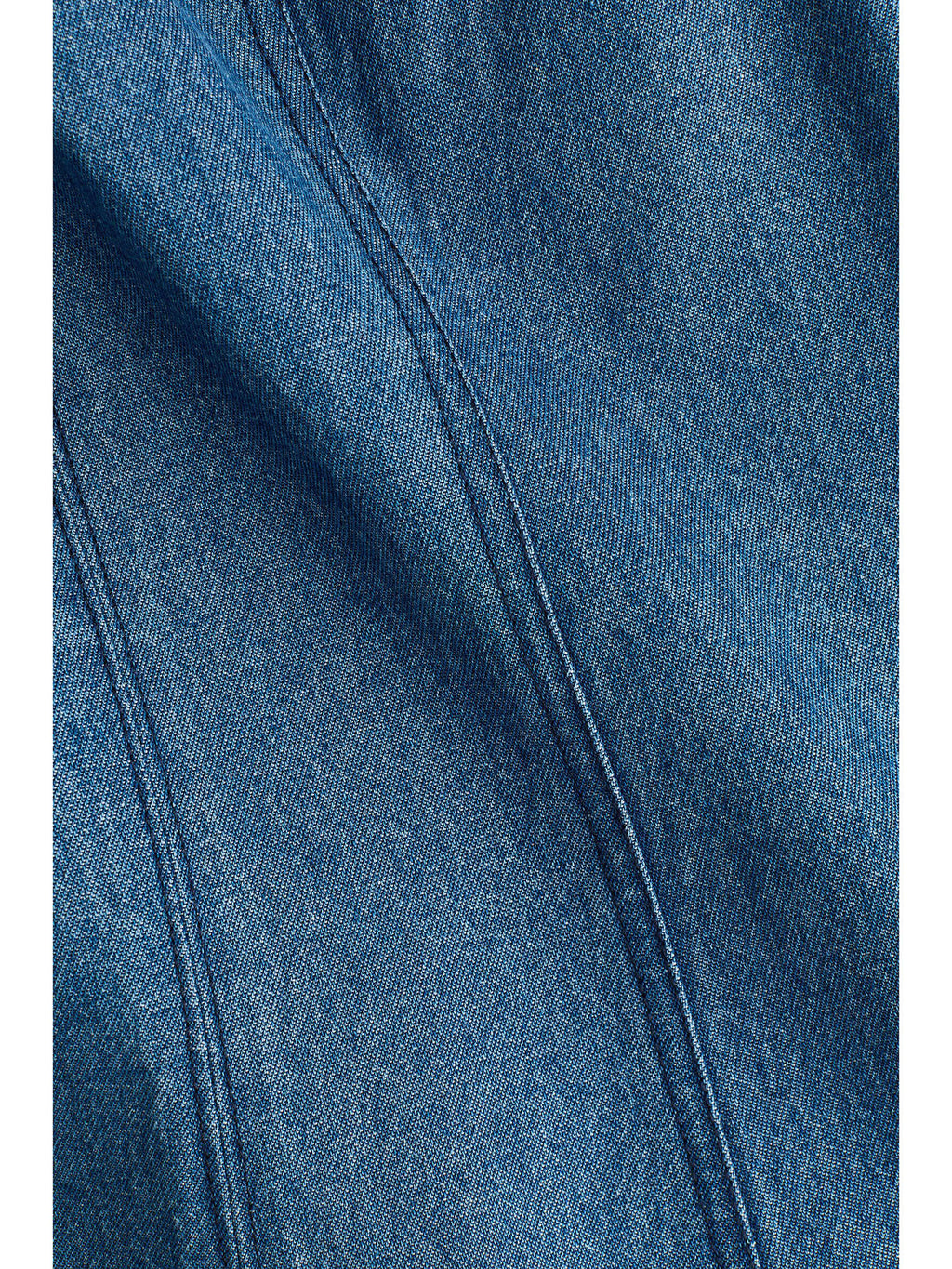 Women Blue Flared denim dress | D56 - view 2