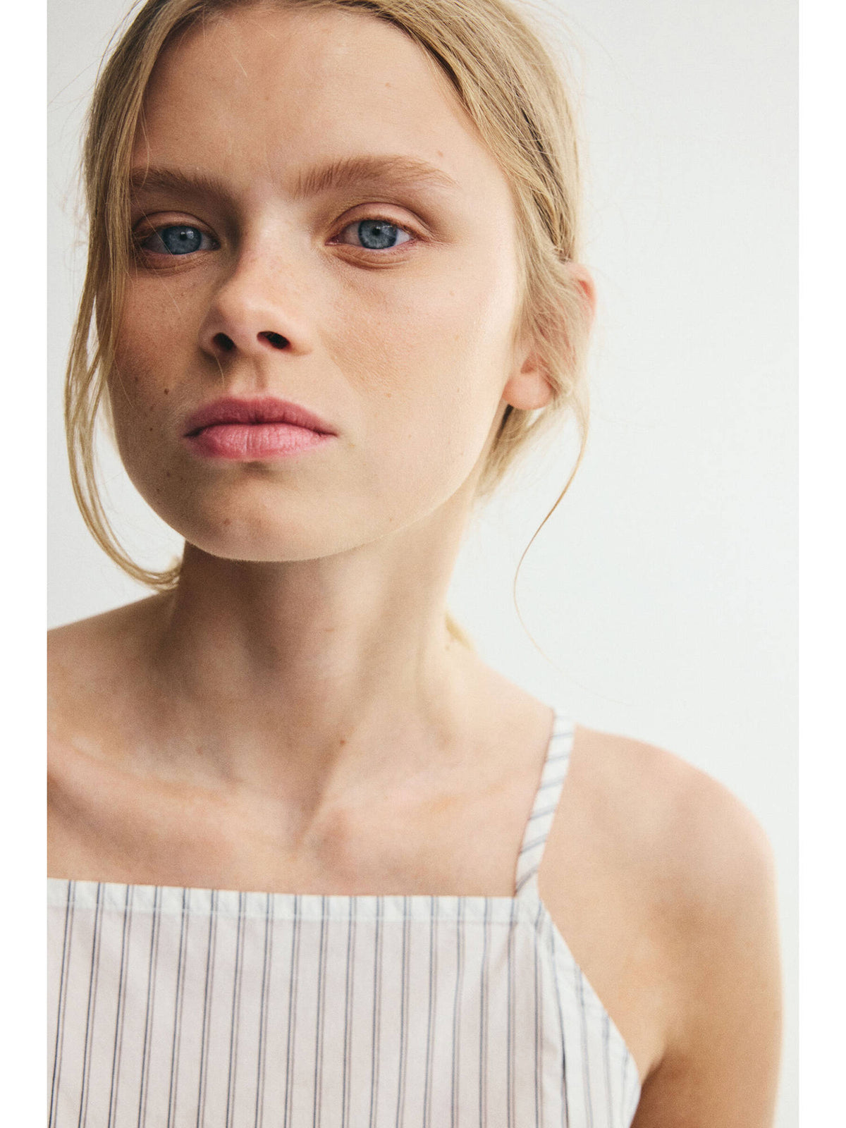 Women White Poplin peplum top | pt51 - view 3