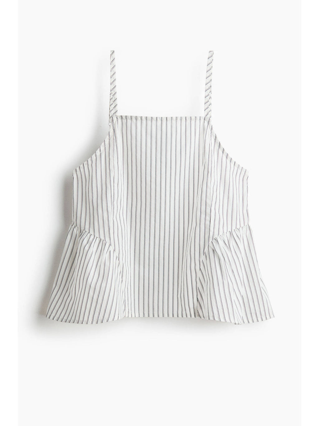 Women White Poplin peplum top | pt51 - view 5