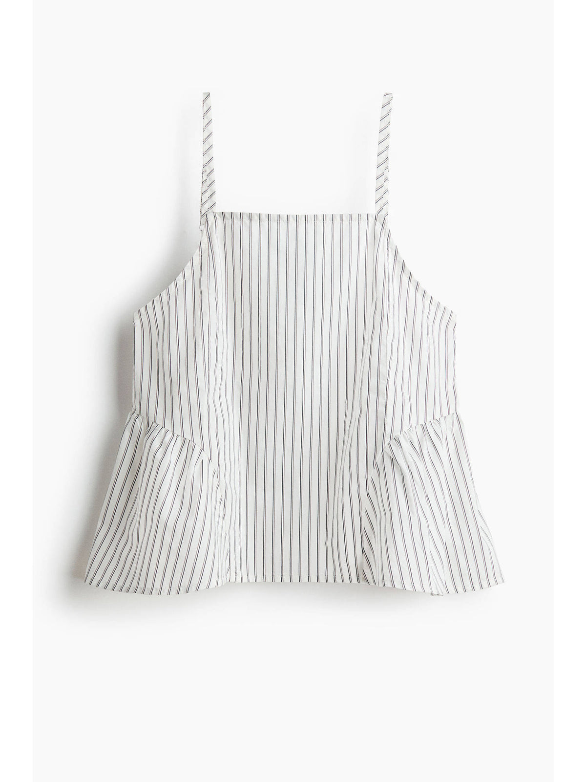 Women White Poplin peplum top | pt51 - view 5