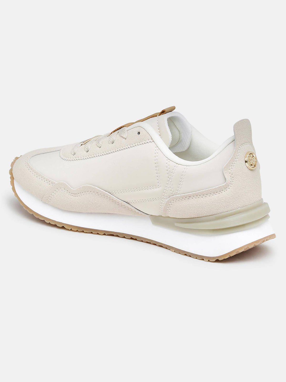 Esme Beige Monogram Sneakers Shoes | SN09 - view 4