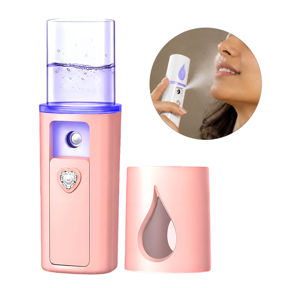Face Mist Sprayer Nano Facial Mister Hydrating Spray Electric Travel Skin & Makeup Humidifier | C83 - view 1