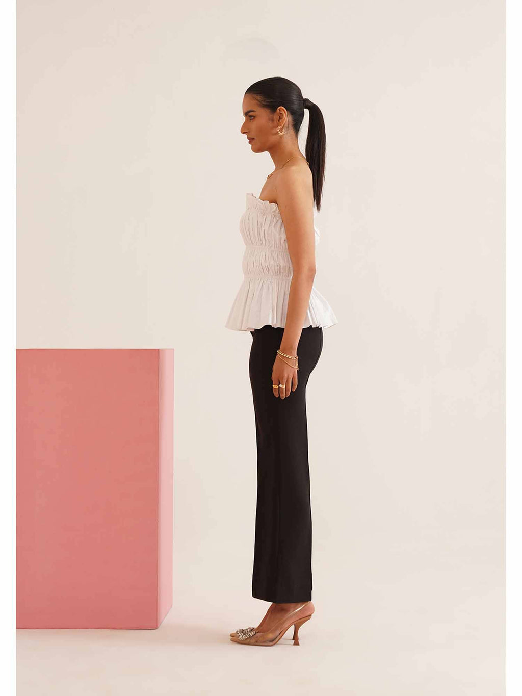 White Solid/Plain Cher Top | TT90 - view 2