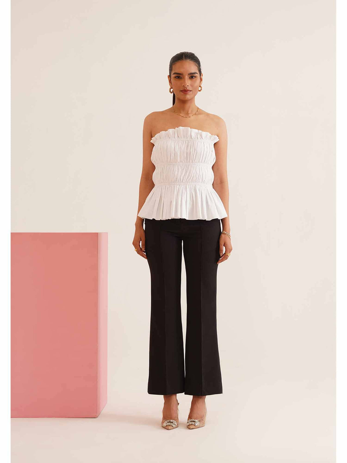 White Solid/Plain Cher Top | TT90 - view 4