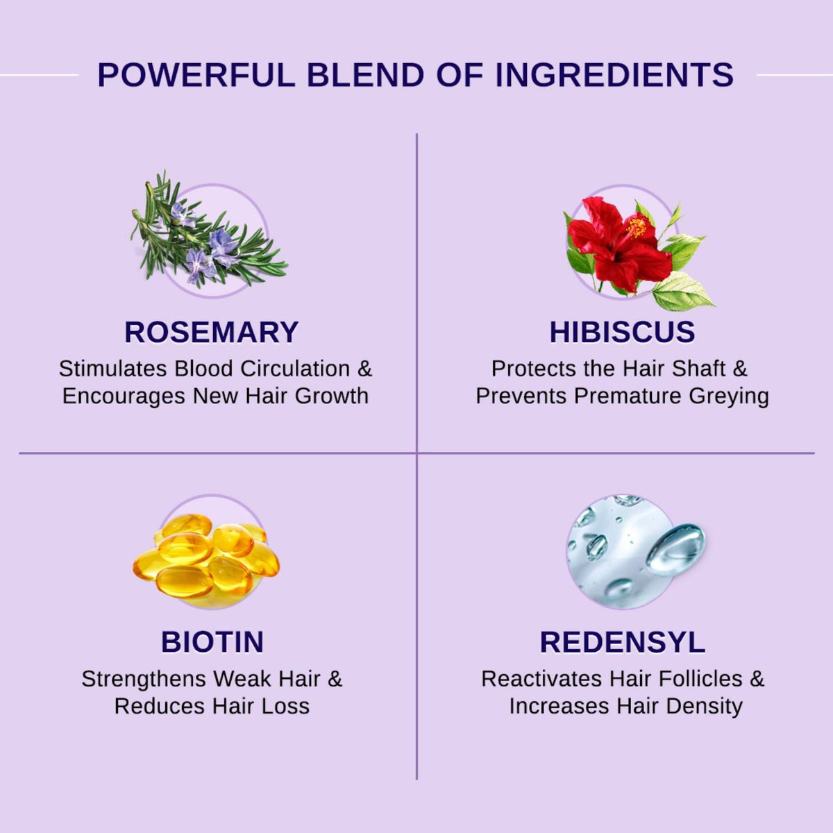 Rosemary Hibiscus Hair Growth Oil | Nourishes, Strengthens & Controls Hair Fall | H85 - view 4