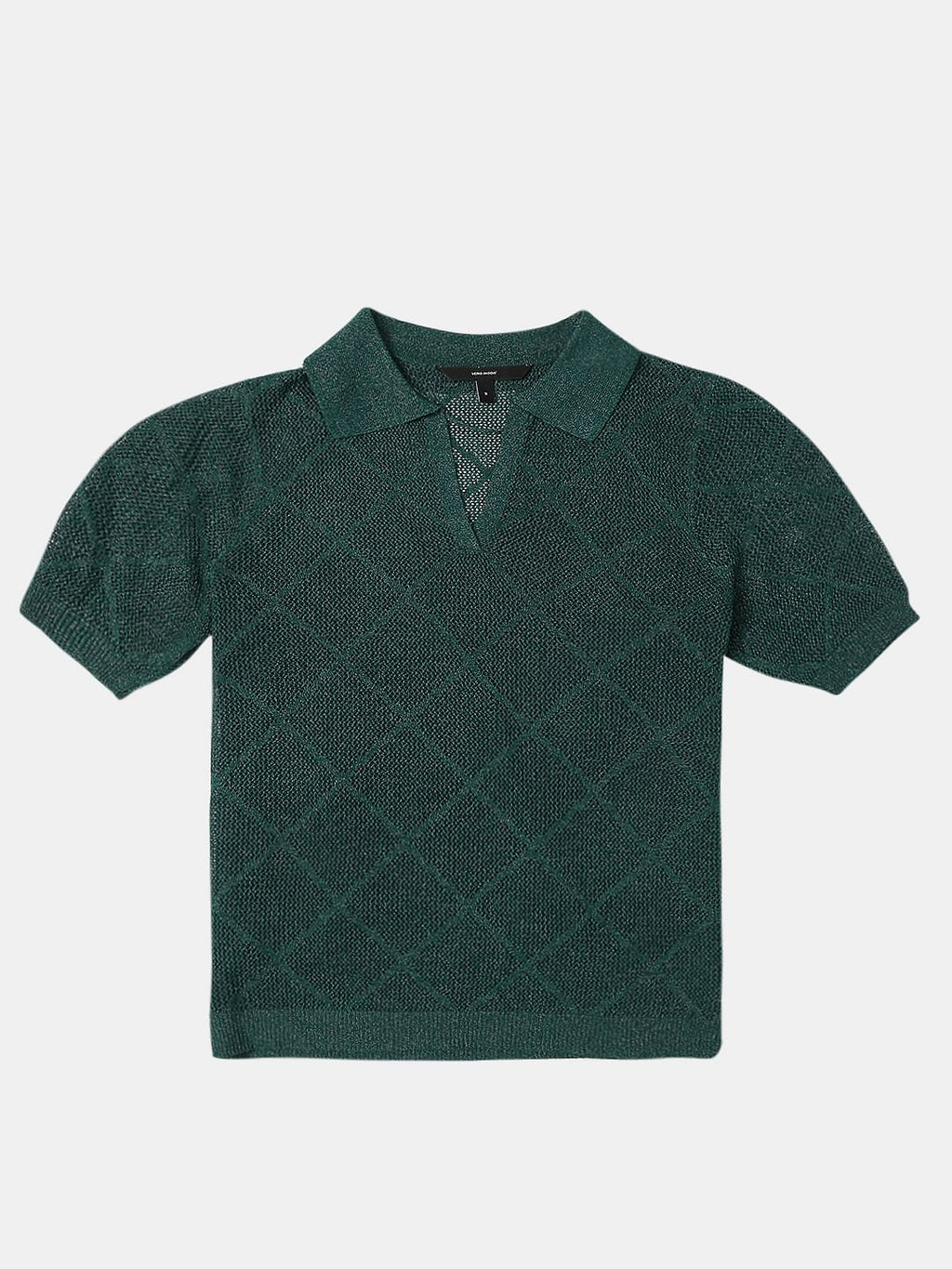 Green Knit Polo T-Shirt