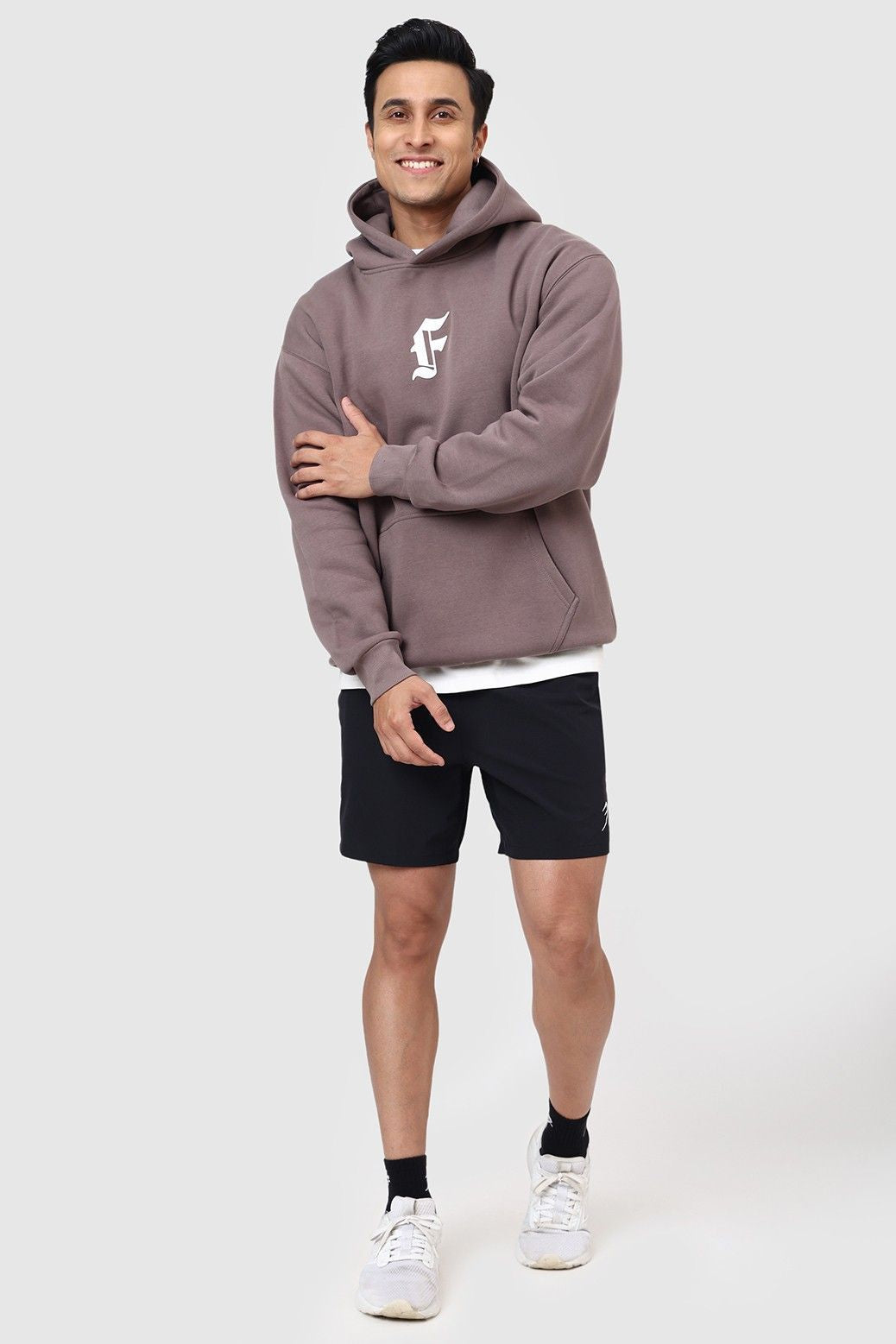 Rage Oversized Hoodie Brown