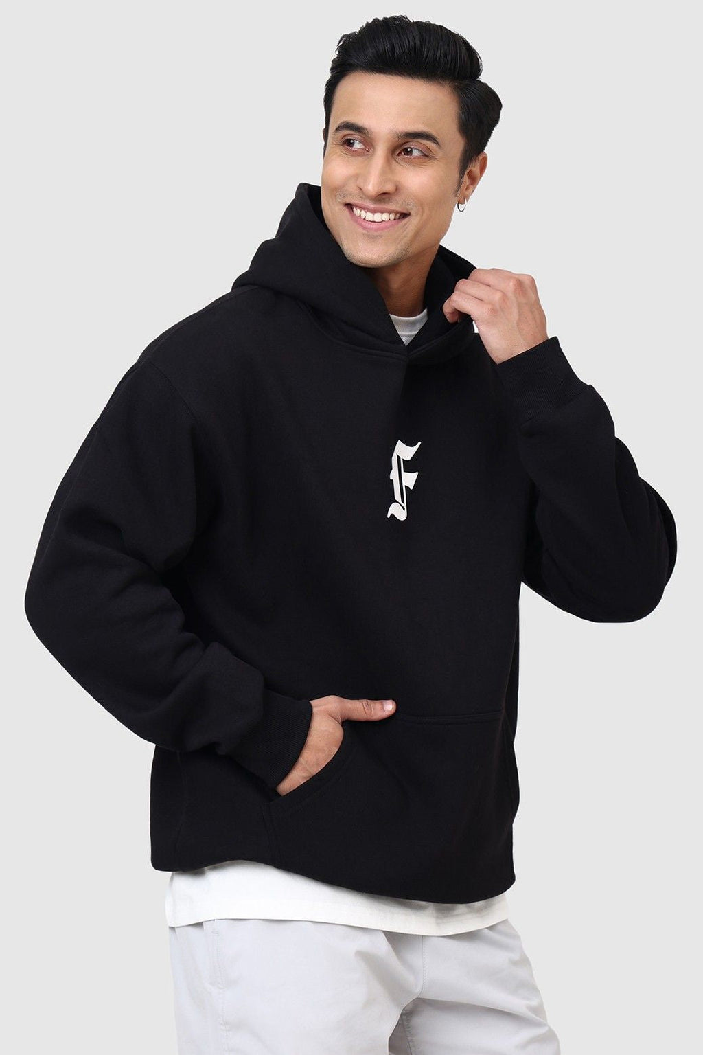 Rage Oversized Hoodie Black