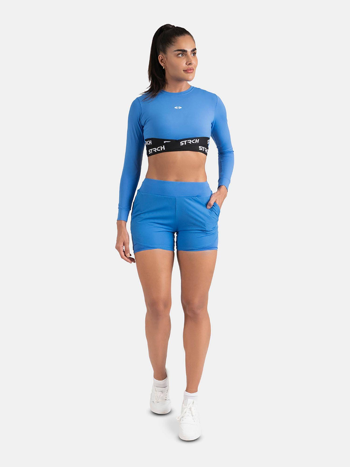 Fast As Flash Womens Double Layered Shorts - Grey - view 13