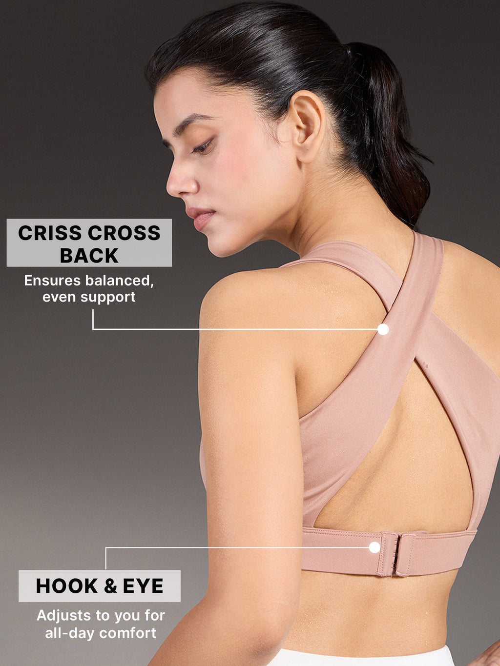Luxe Crostini Full Coverage And High-Impact Sports Bra For Gym | sb09 - view 29