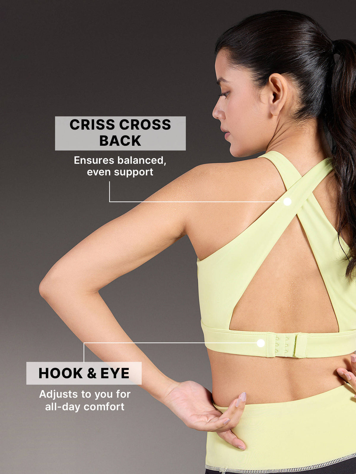 Luxe Crostini Full Coverage And High-Impact Sports Bra For Gym | sb09 - view 34