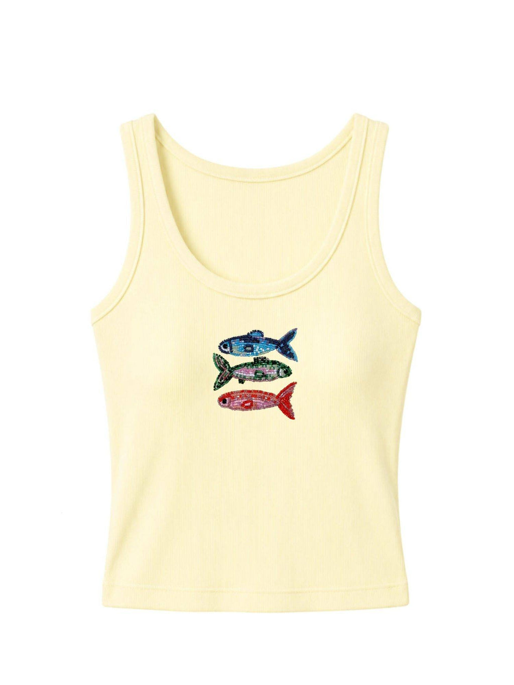 Fishes Yellow Tank Top | TT98 - view 1
