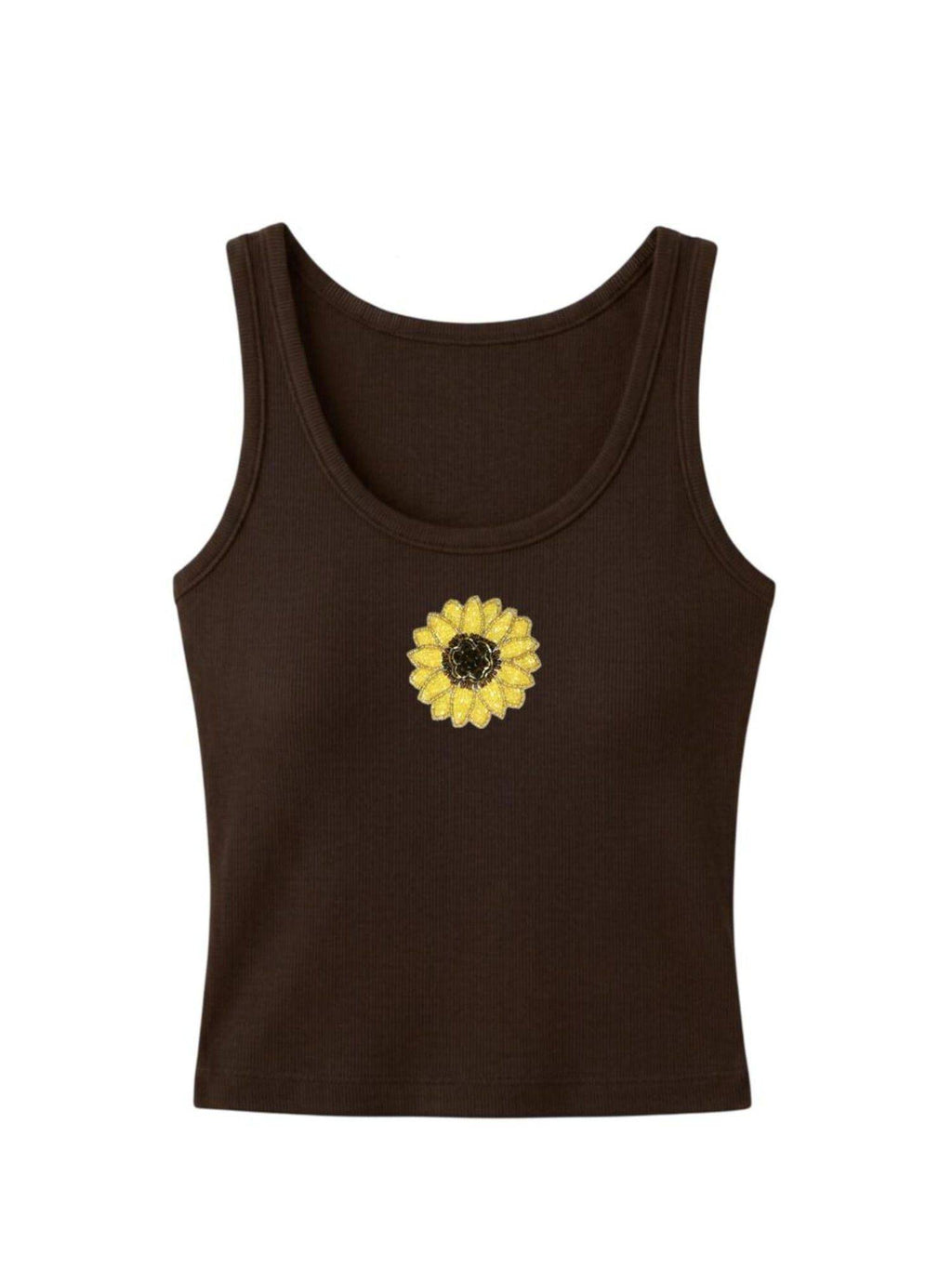 Sunflower Brown Tank Top | TT98 - view 1