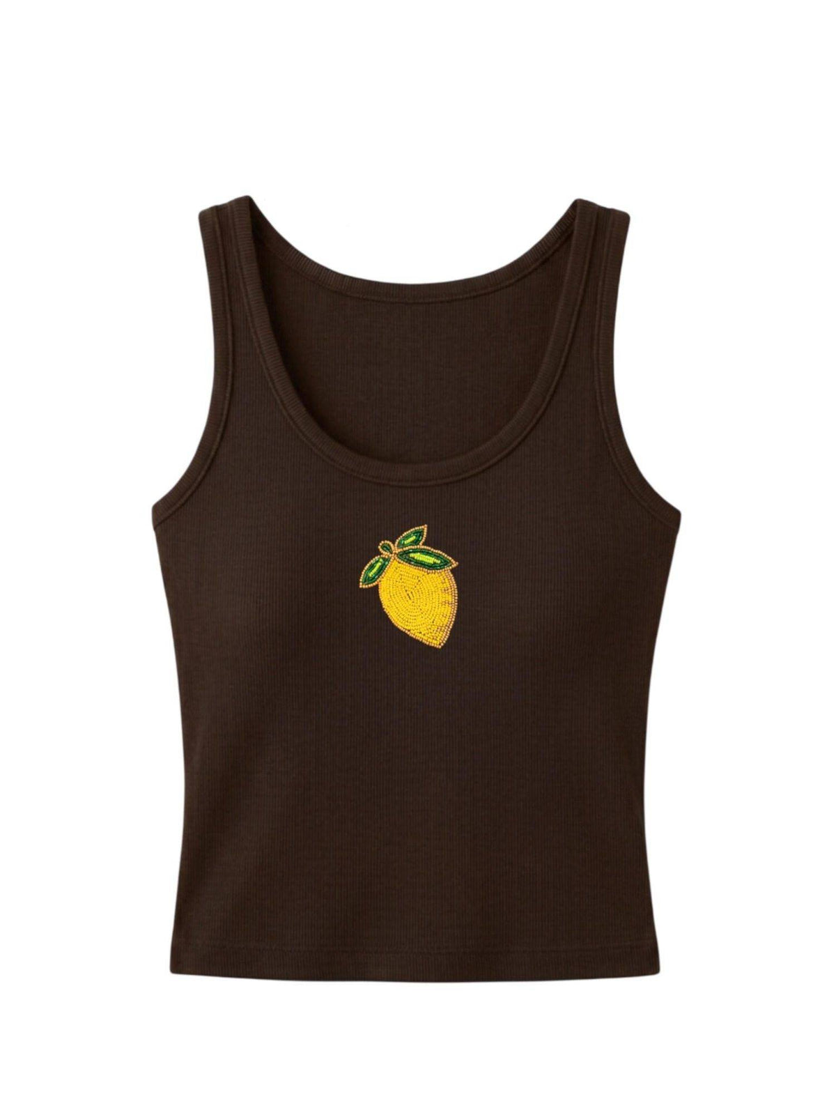 Lemon Brown Tank Top | TT98 - view 1