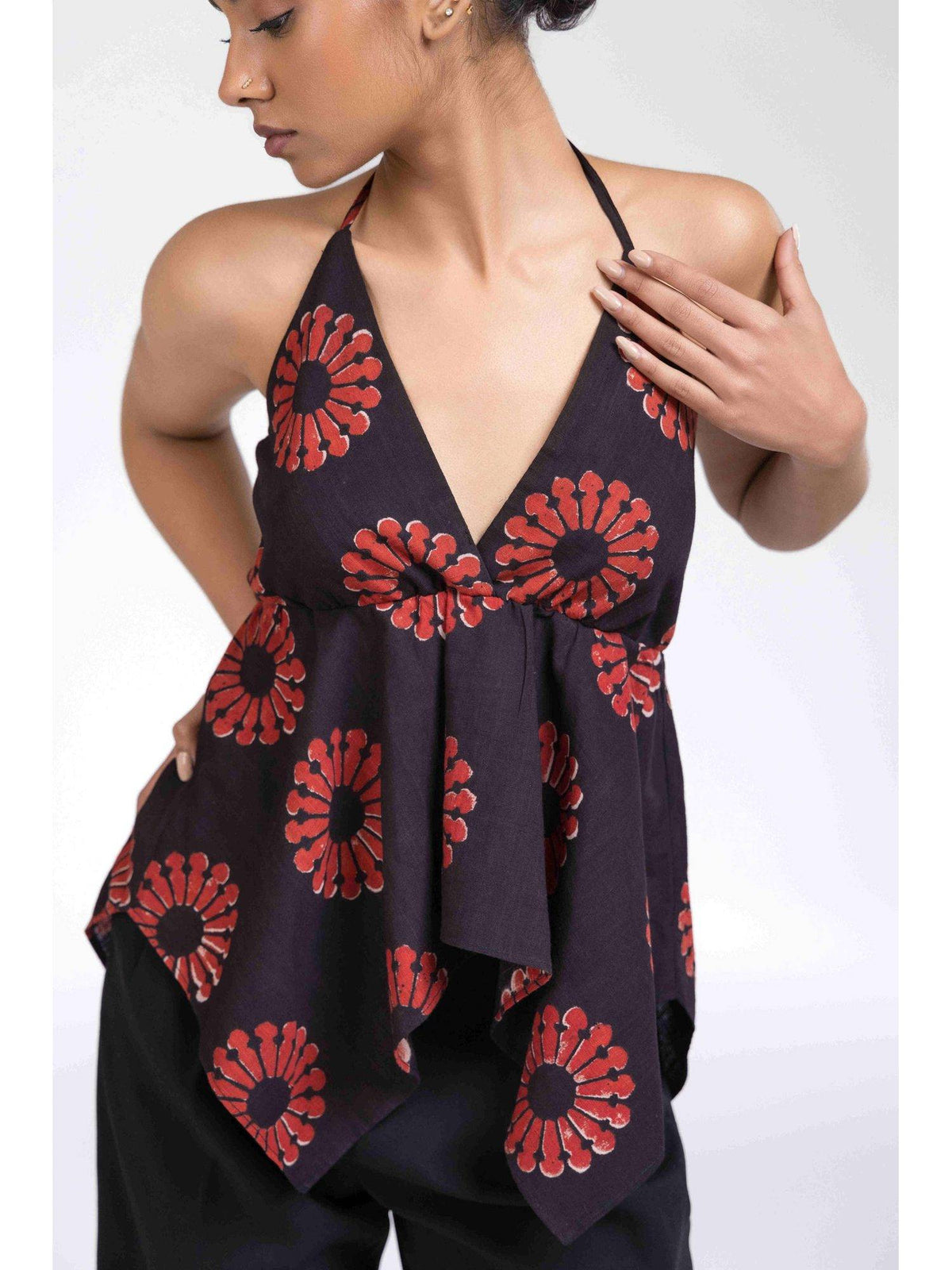 White Halter Top | HT67 - view 4