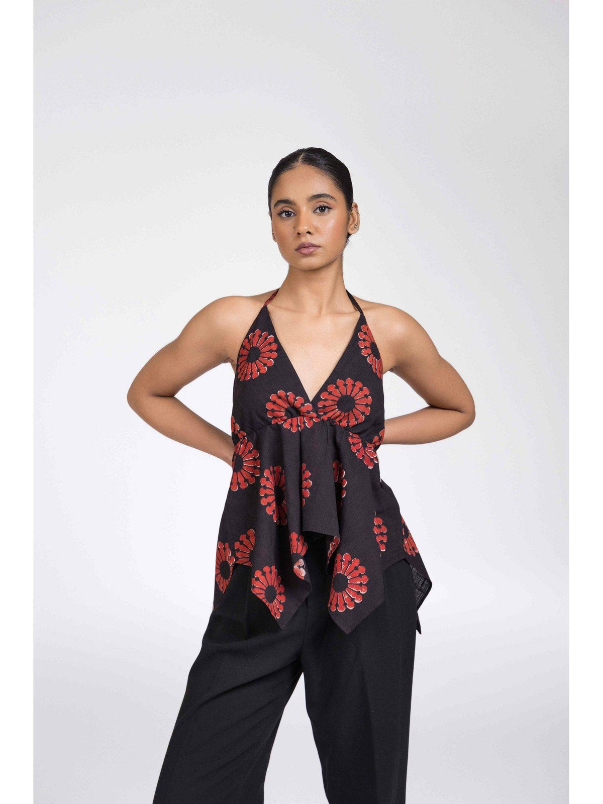 Red Halter Top | HT67 - view 4