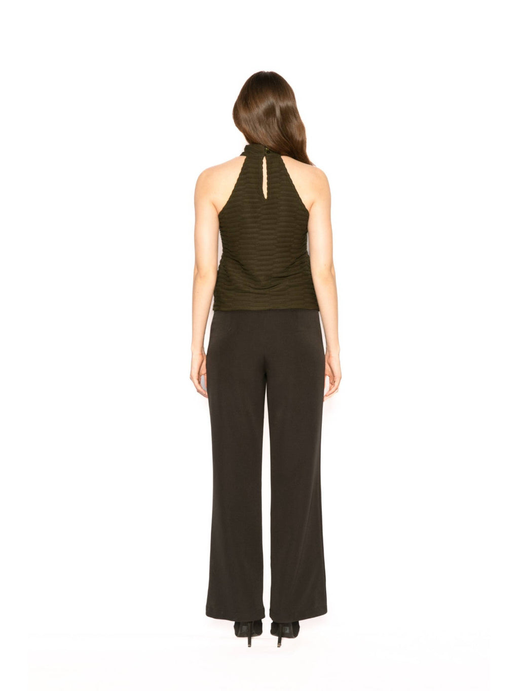 Womens Altair Solid Olive Top | HT67 - view 4