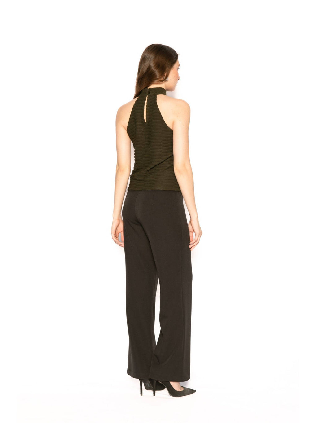 Womens Altair Solid Olive Top | HT67 - view 5