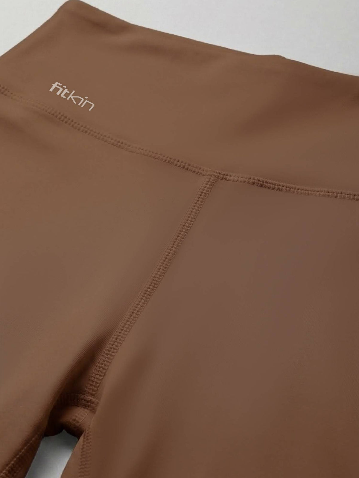 Womens Brown High-Rise Super Soft Cycling Shorts - view 7