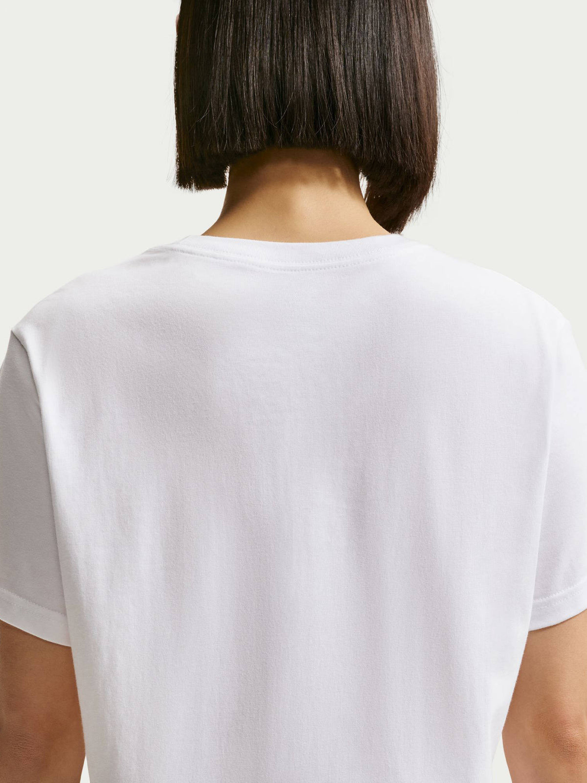 Women White Solid T-Shirt | TT89 - view 5