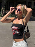 Black Racing 1989 Muse Tube Crop Top | CT61 - view 1