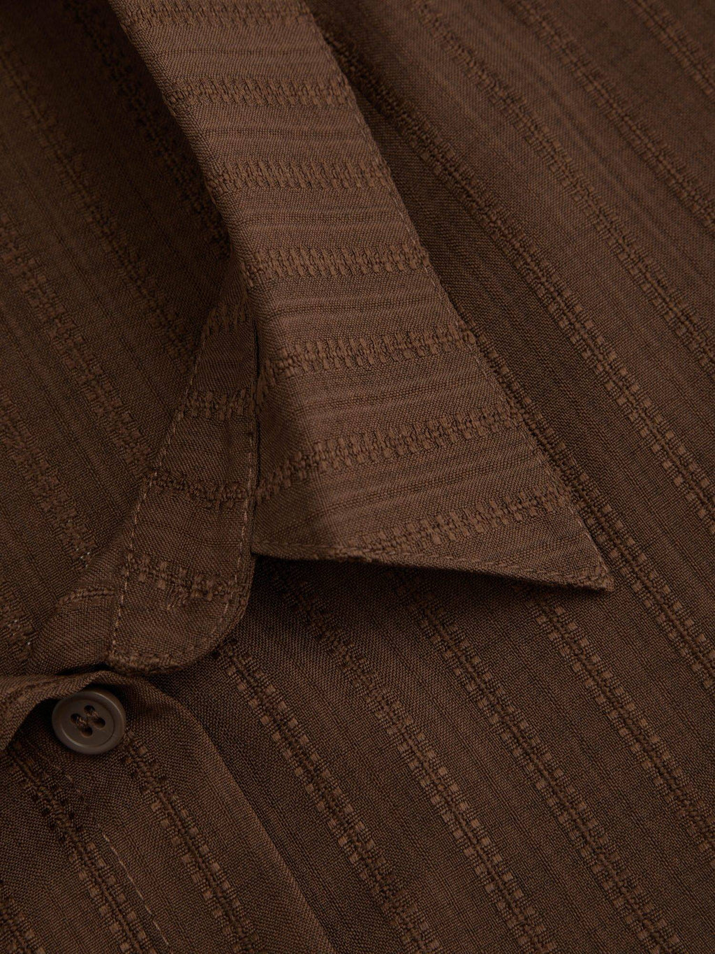 Textured Women's Regular Fit Collar Button-Down Shirt Wine | S67 - view 16