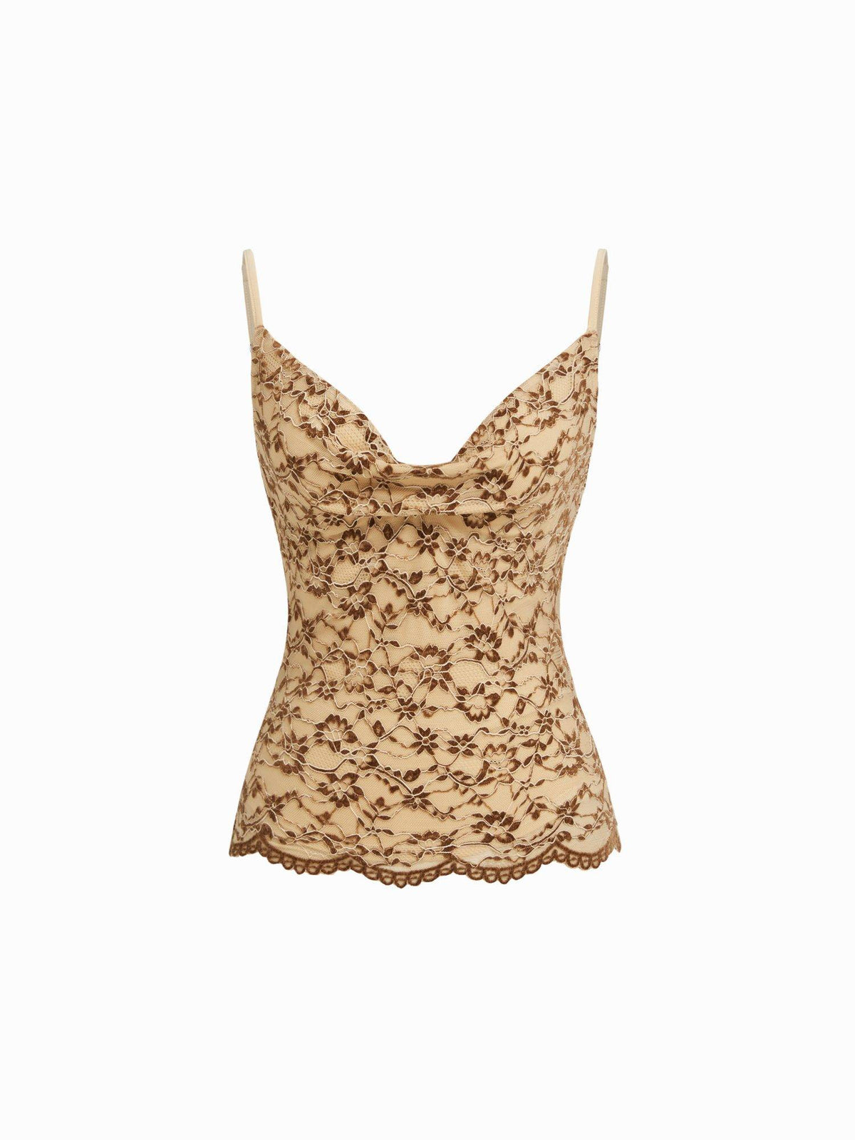Lace Women's Slim Cowl Neck Backless Cami Crop Top Purple | CT61 - view 25
