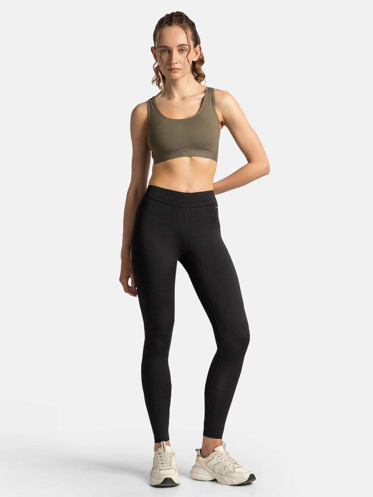 AP20 Wirefree Tactel Nylon Elastane Active Wear Sports Bra - Black | sb09 - view 26