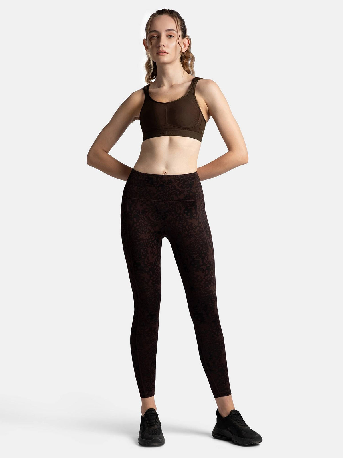 MI11 Wirefree Microfiber Elastane Active Wear Sports Bra - Grape Wine | sb09 - view 16