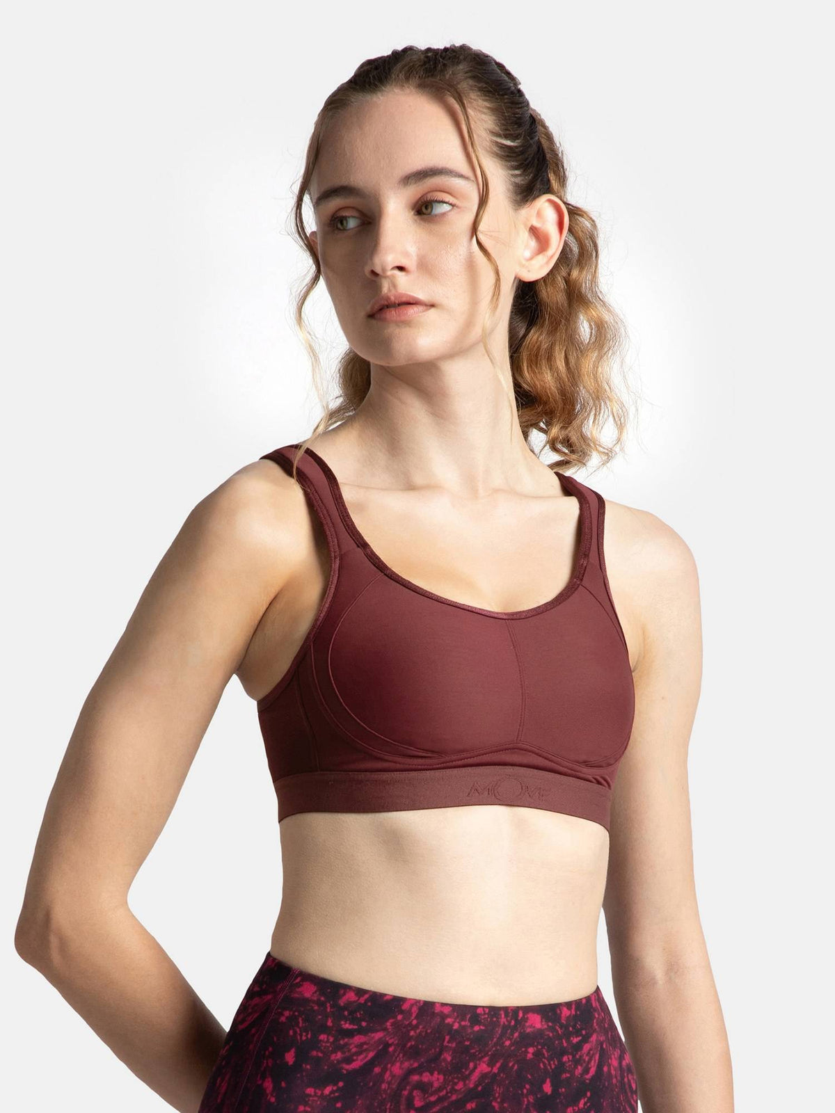 MI11 Wirefree Microfiber Elastane Active Wear Sports Bra - Black | sb09 - view 21