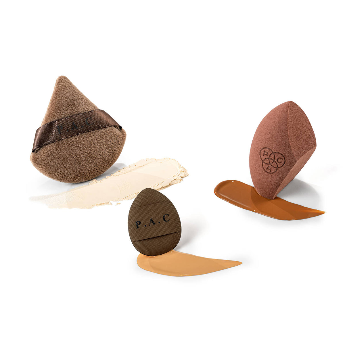 Base Perfecting Trio Makeup Sponge & Puff Set - Seamless, Streak free Coverage, Travel friendly | T32 - view 3