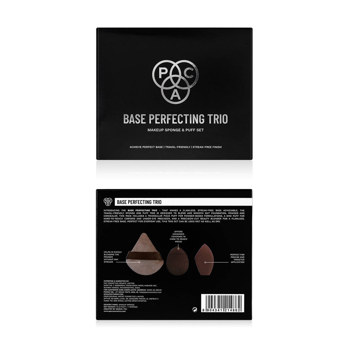 Base Perfecting Trio Makeup Sponge & Puff Set - Seamless, Streak free Coverage, Travel friendly | T32 - view 5