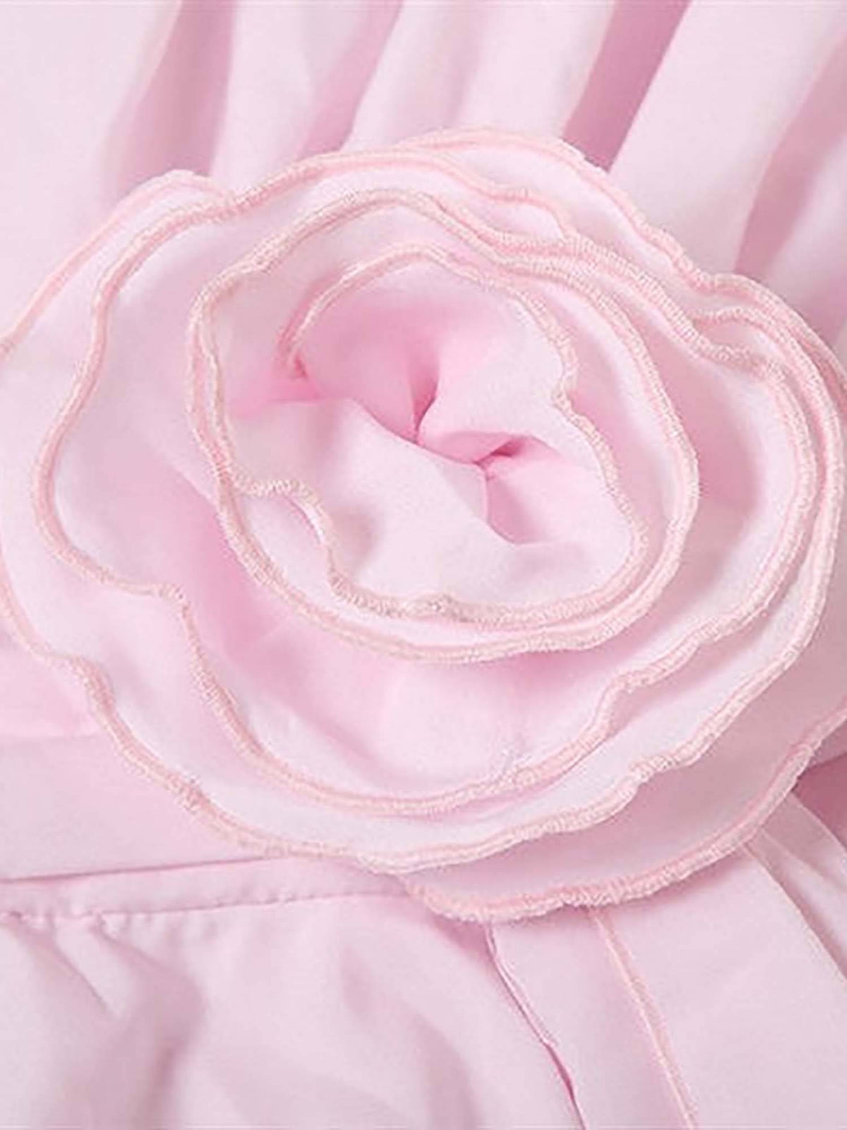 Olio Rose Ruffle Mini Dress Pink | D56 - view 4