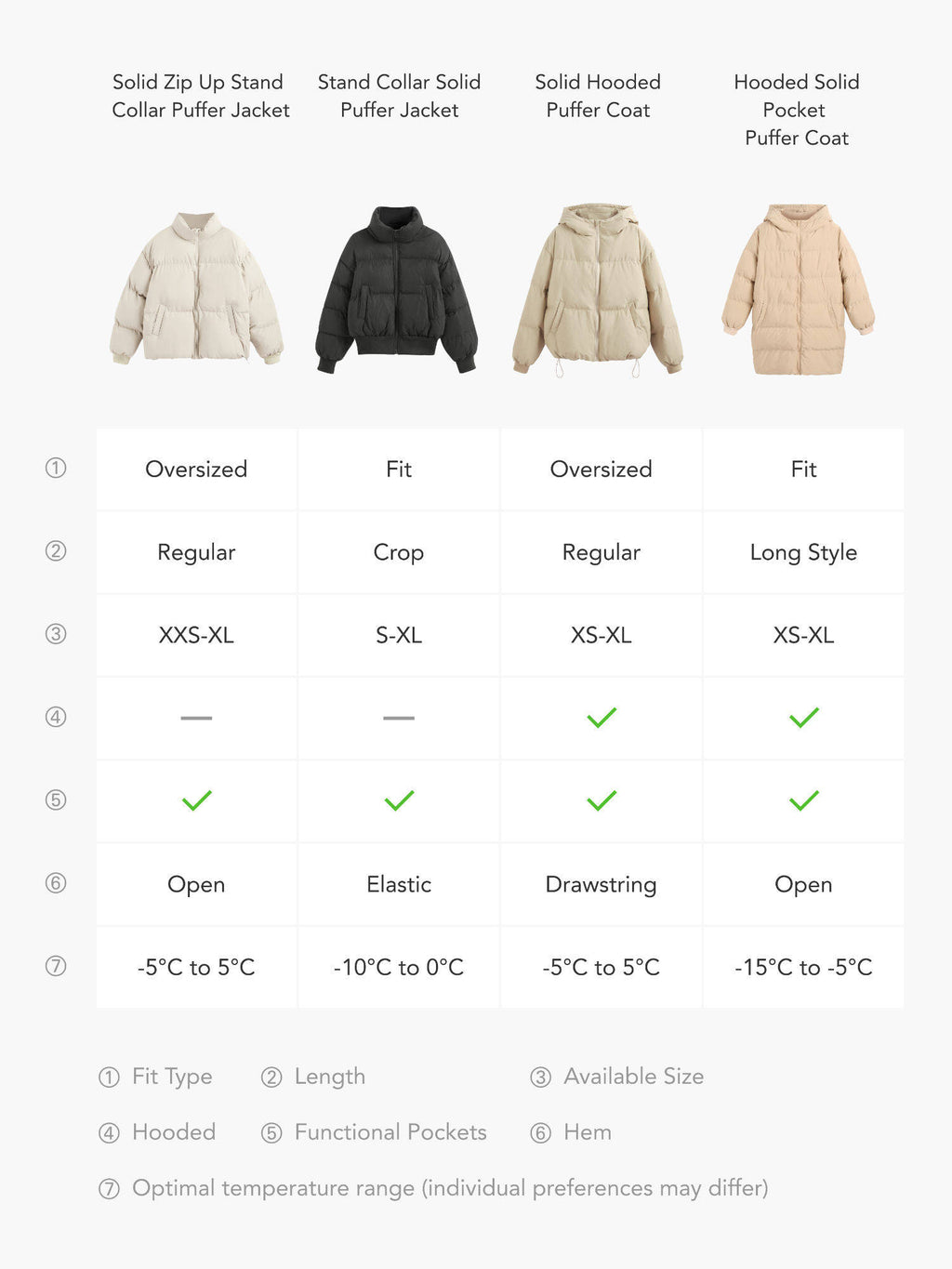 Wine Hooded Puffer Jacket | JC78 - view 32