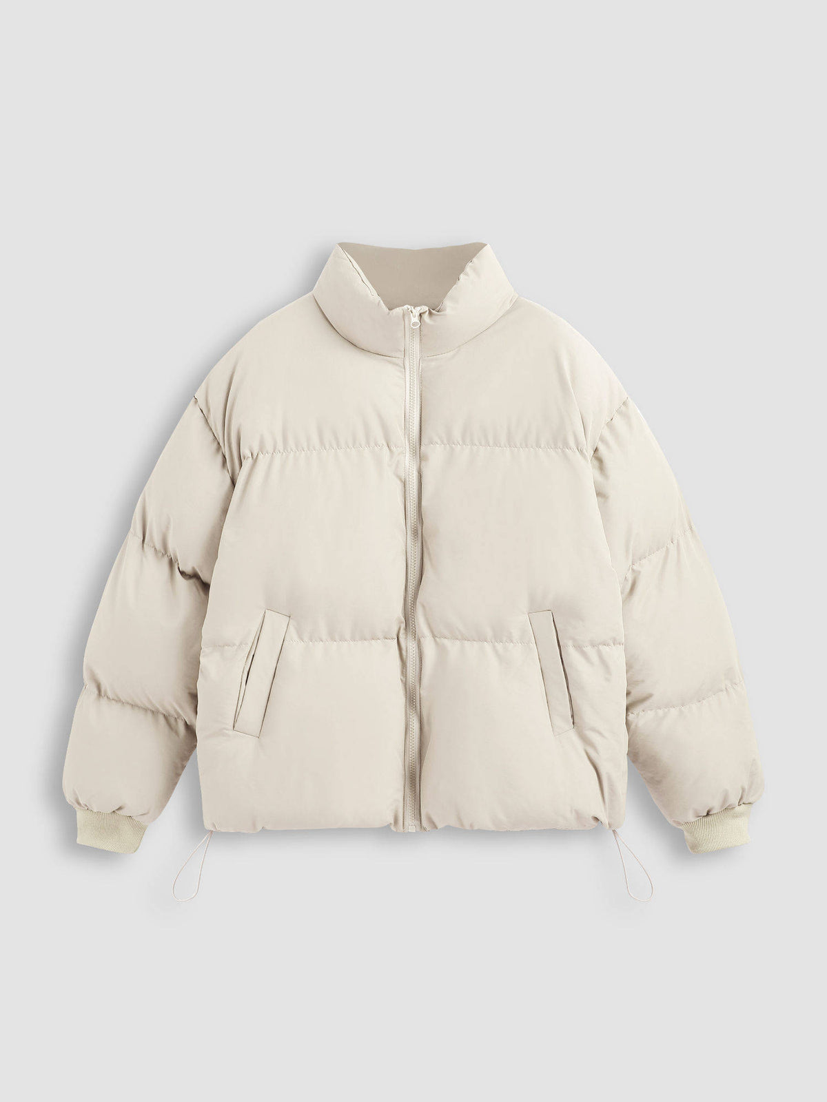 Zip Front Collared Puffer Jacket | JC78 - view 4