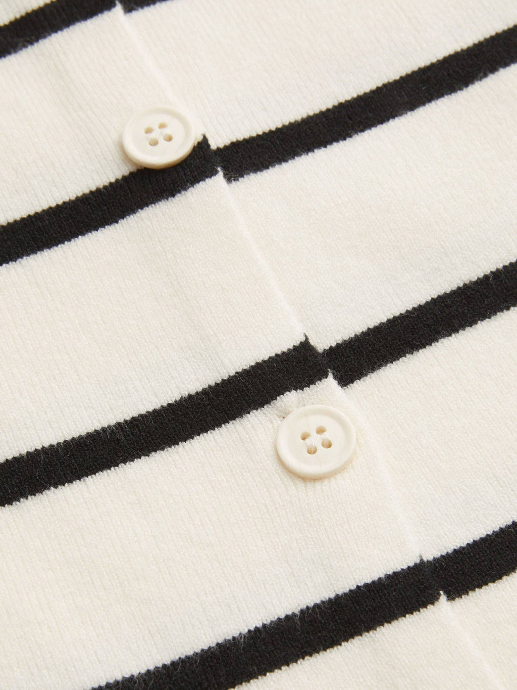 Knit Boat Neck Striped Button Split Vest | JC78 - view 5