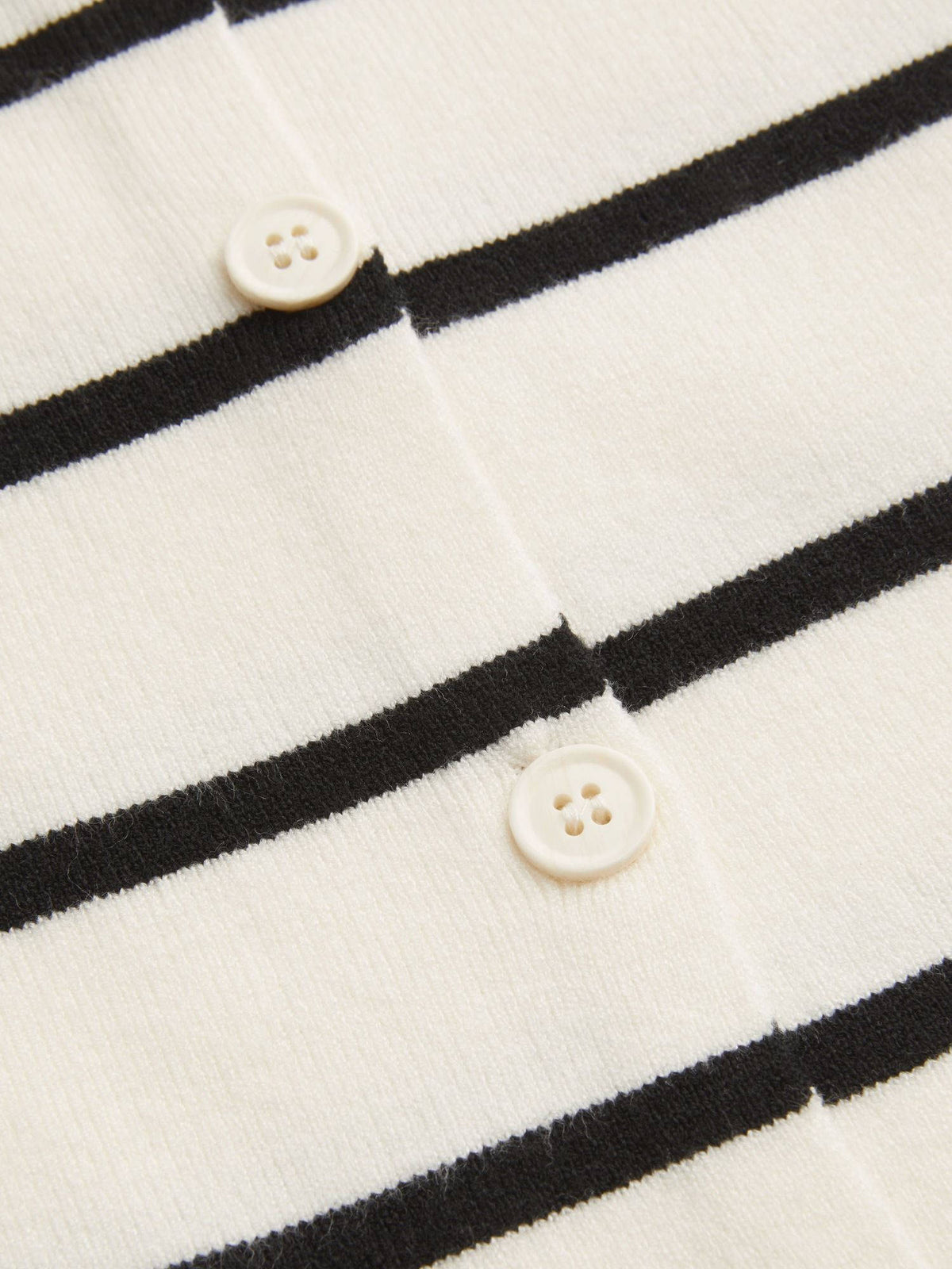 Knit Boat Neck Striped Button Split Vest | JC78 - view 5