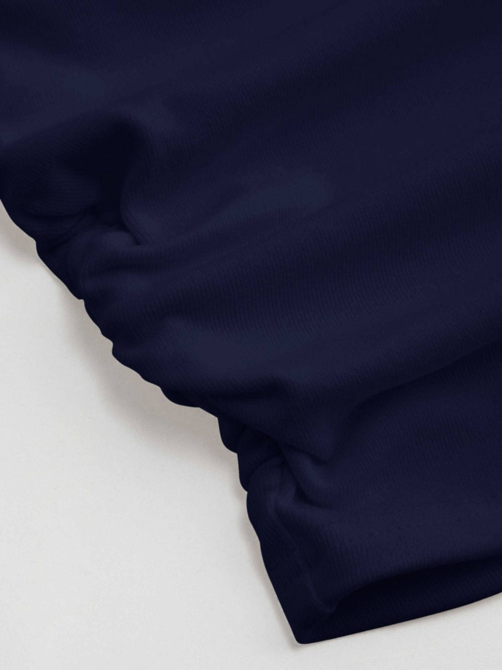 Boat Neck Ruched Solid Crop Tank Top | TT98 - view 6