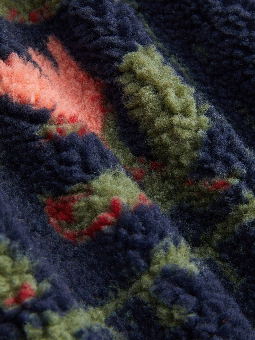 Fleece High Neck Graphic Zipper Jacket | JC78 - view 4