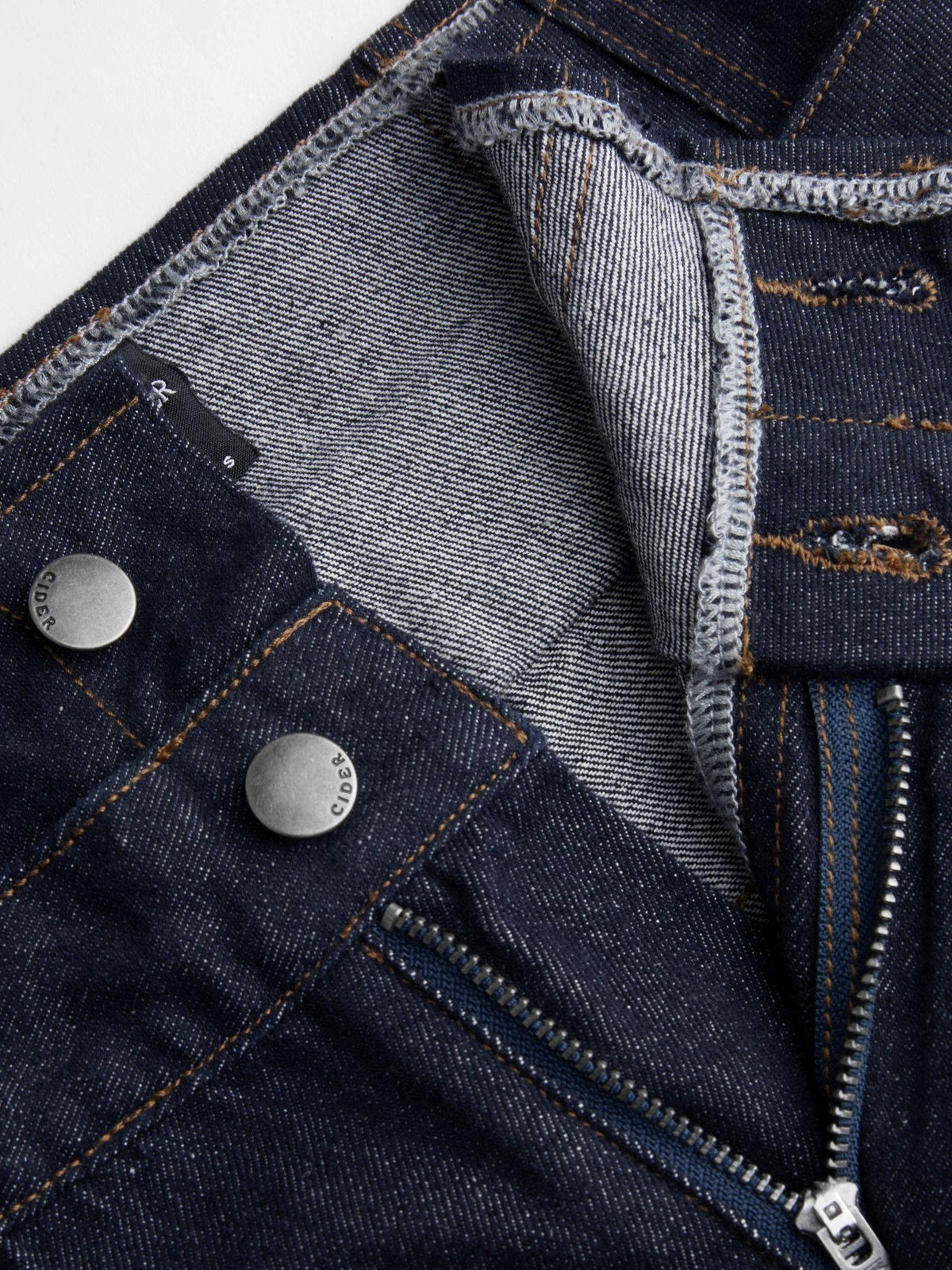 Double High Rise Solid Button Wide Leg Jeans | WL90 - view 14