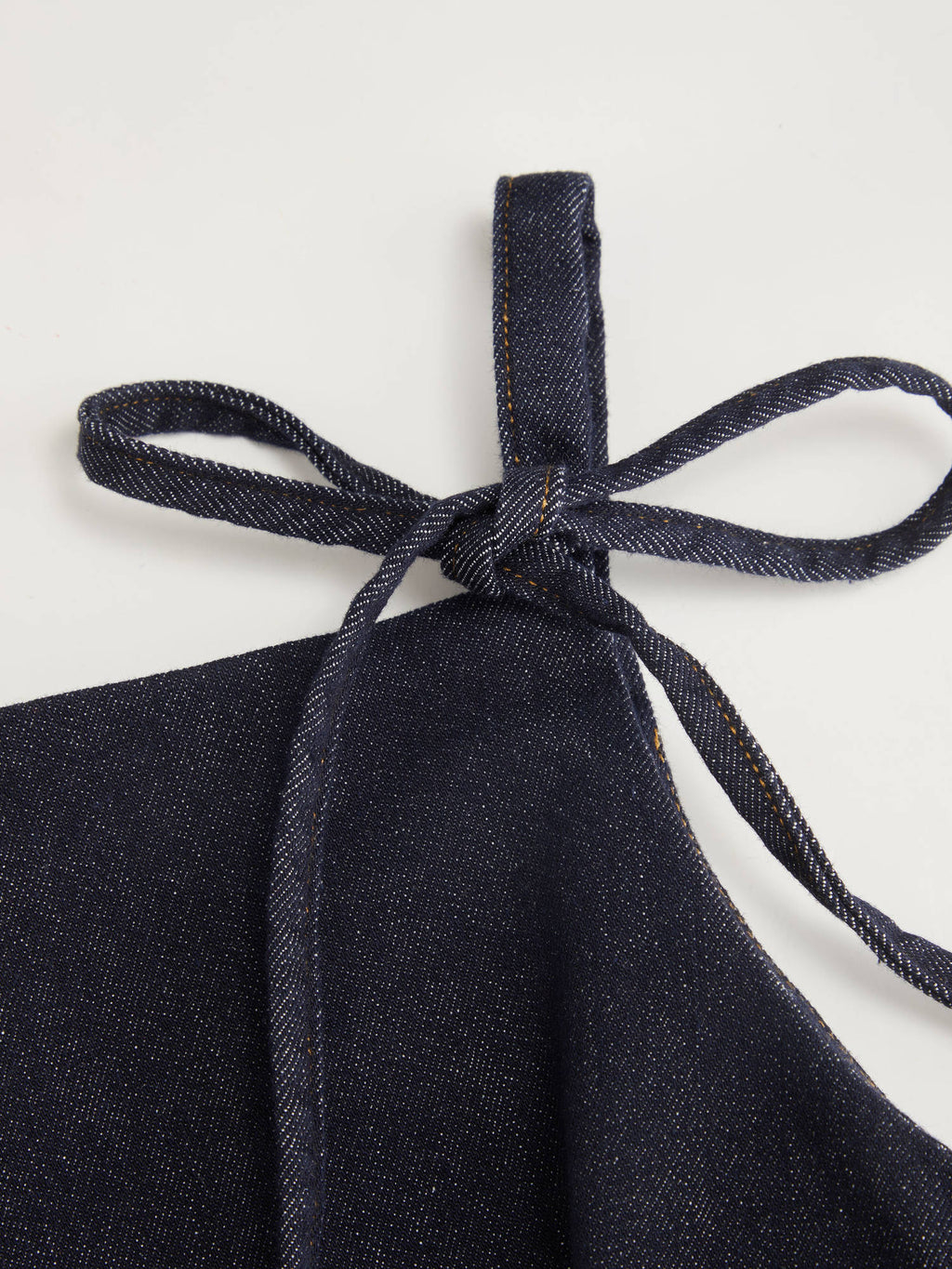 Stretch Denim Solid Zipper Knotted Mini Dress | D56 - view 12