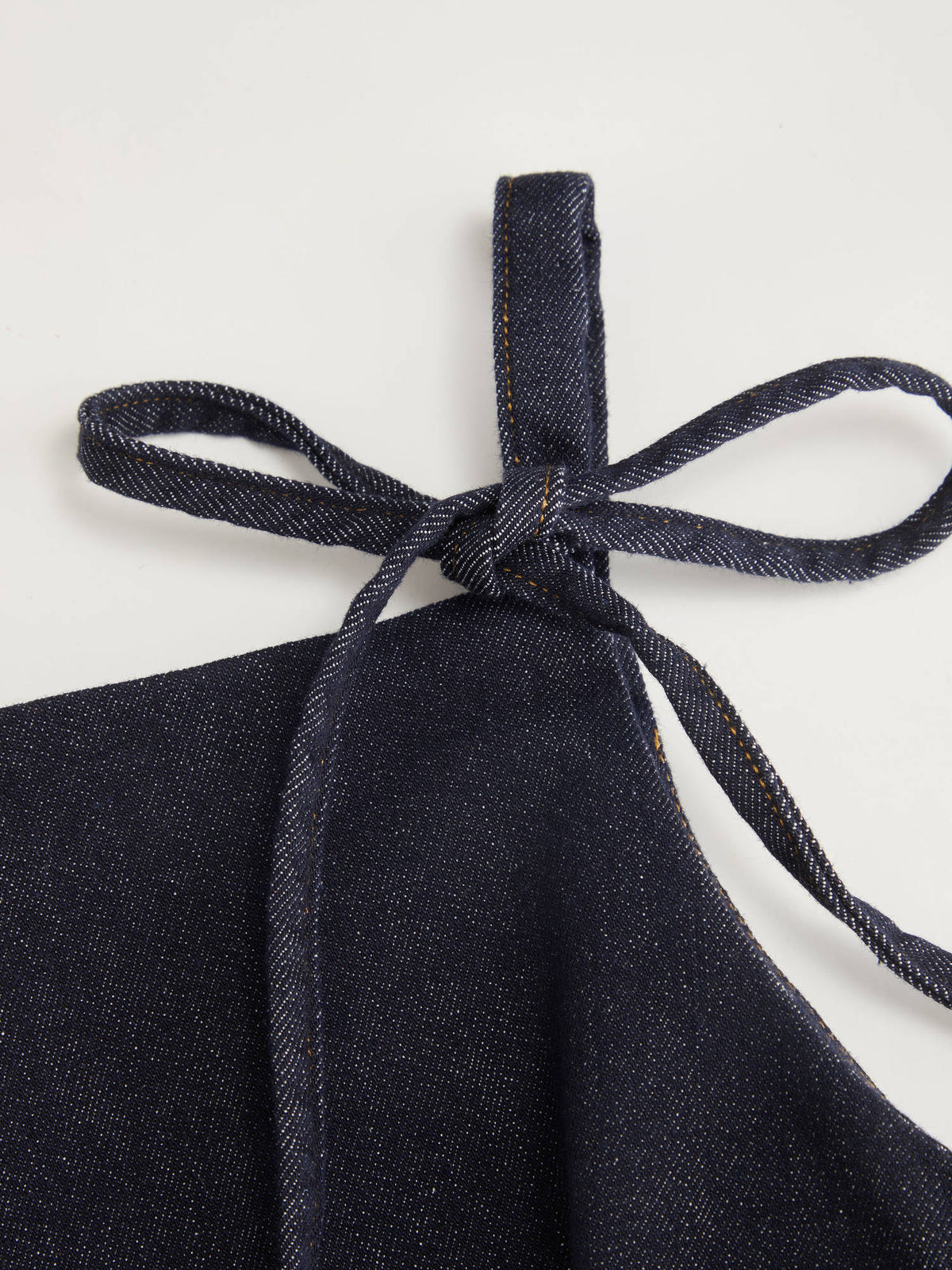 Stretch Denim Solid Zipper Knotted Mini Dress | D56 - view 12